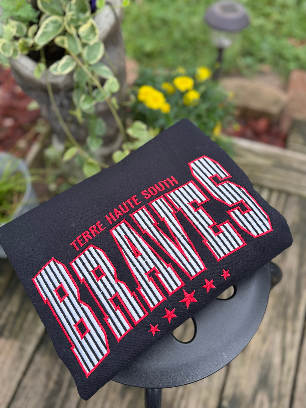 Terre Haute South Braves | Embroidered Crewneck
